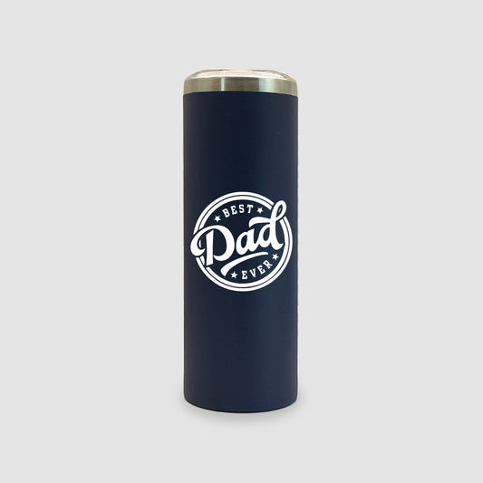 20oz Navy Blue Stainless Steel Skinny Best Dad Ever Tumbler
