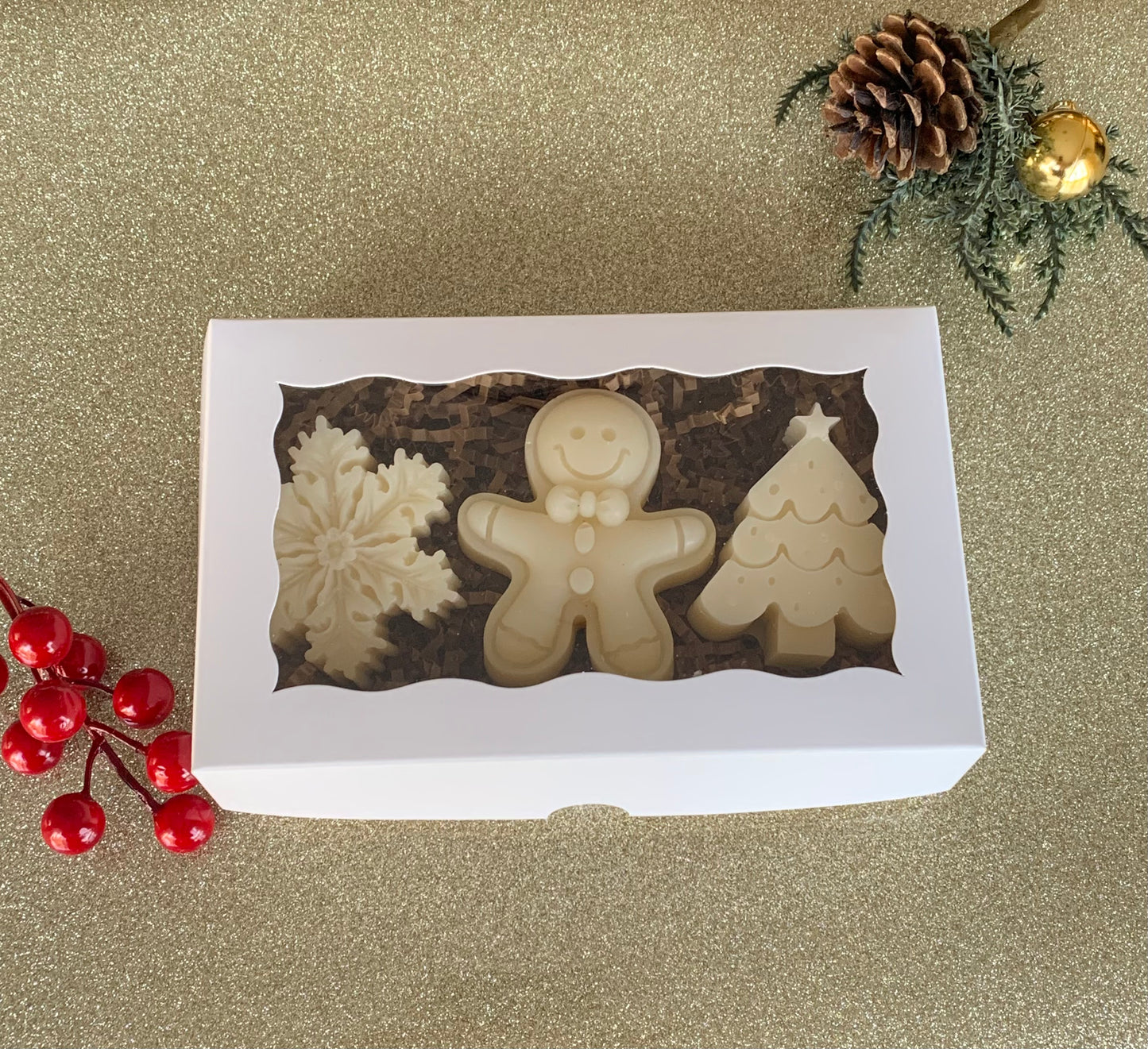 Set of 3 Christmas Candles - Christmas Edition