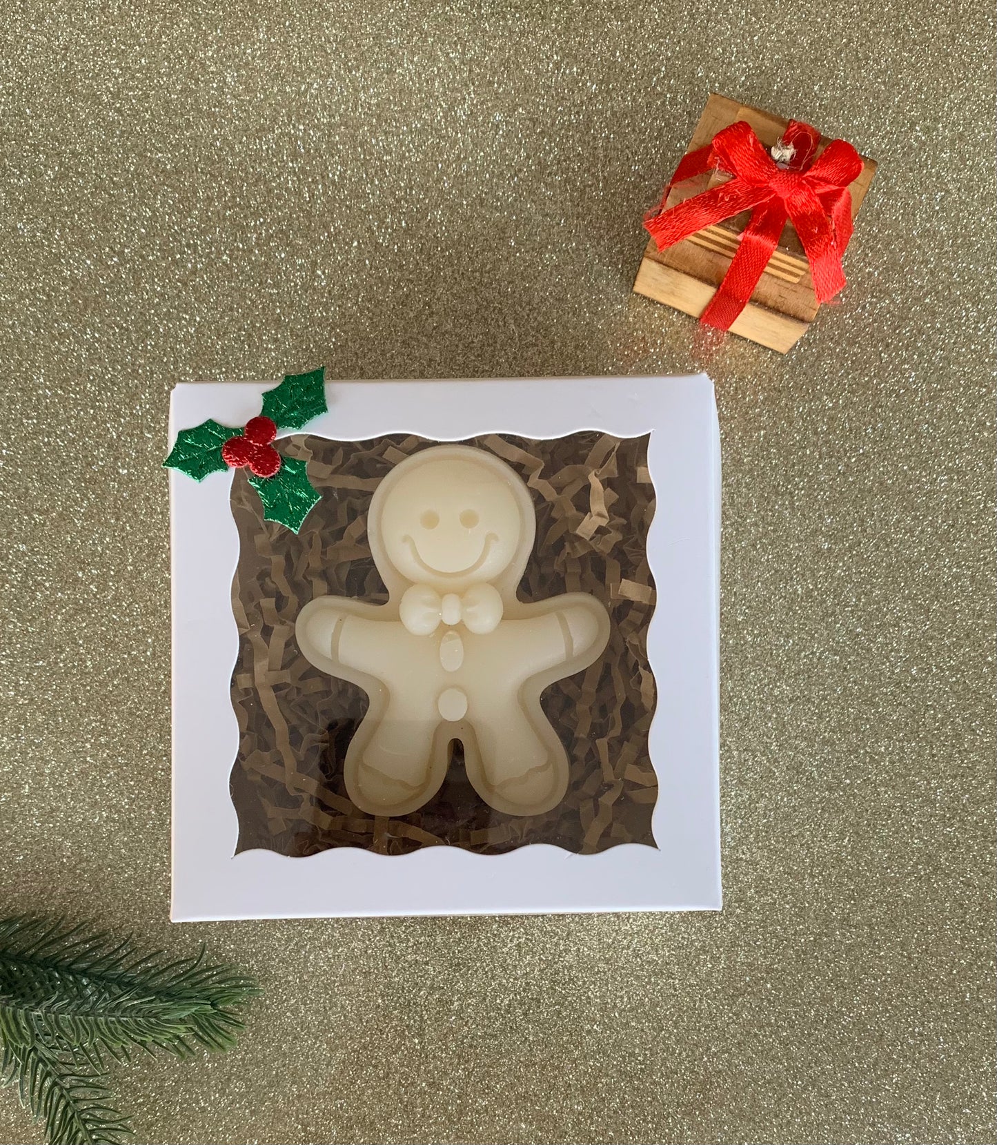 Gingerbread Man Candle - Christmas Edition