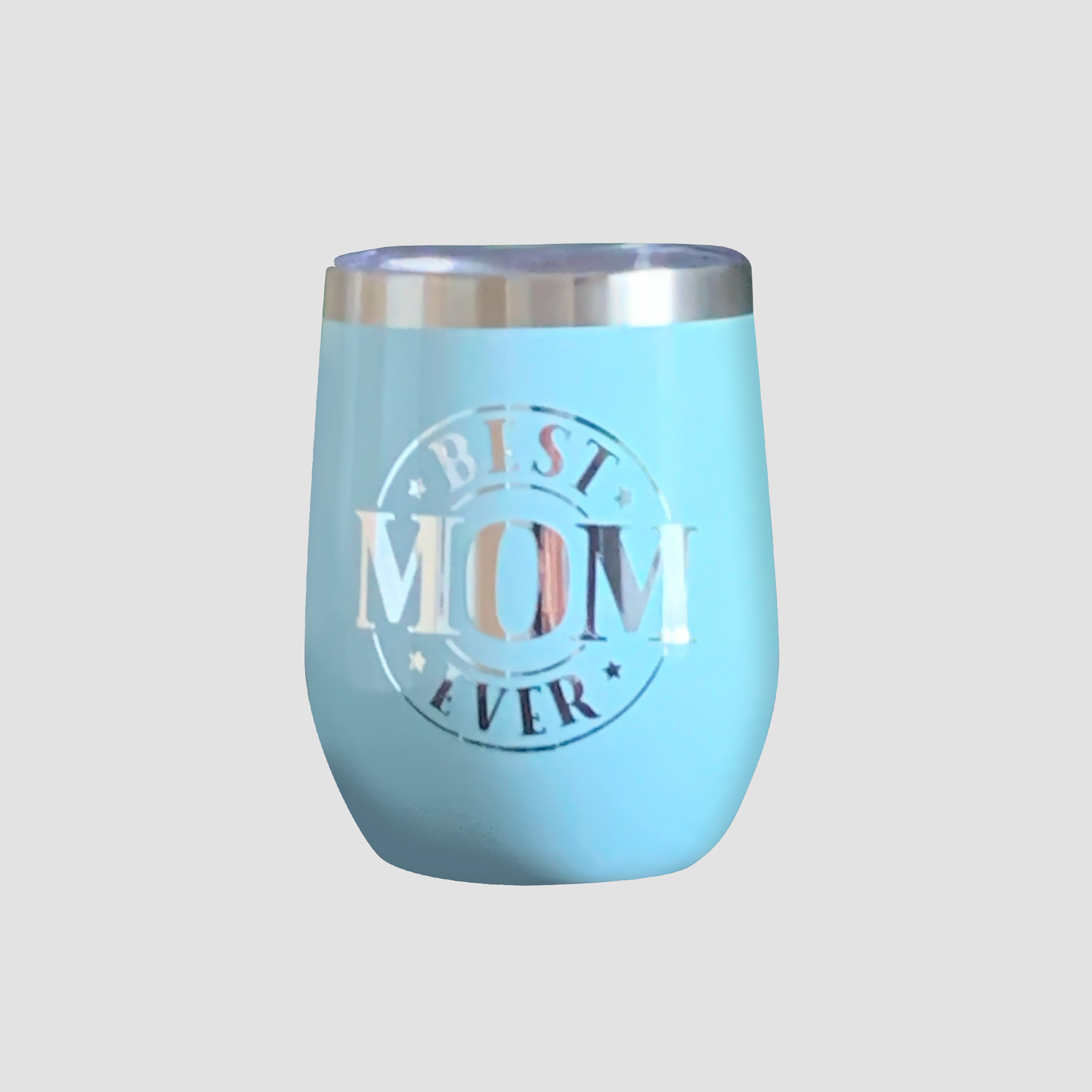 Blue Wine Tumbler - Best Mom Ever