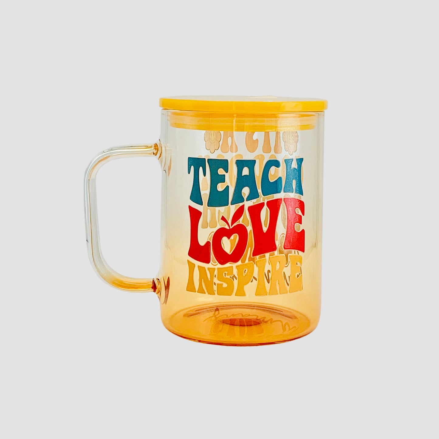 Yellow Glass Mug - It's a Good Day to Teach Tiny Humans