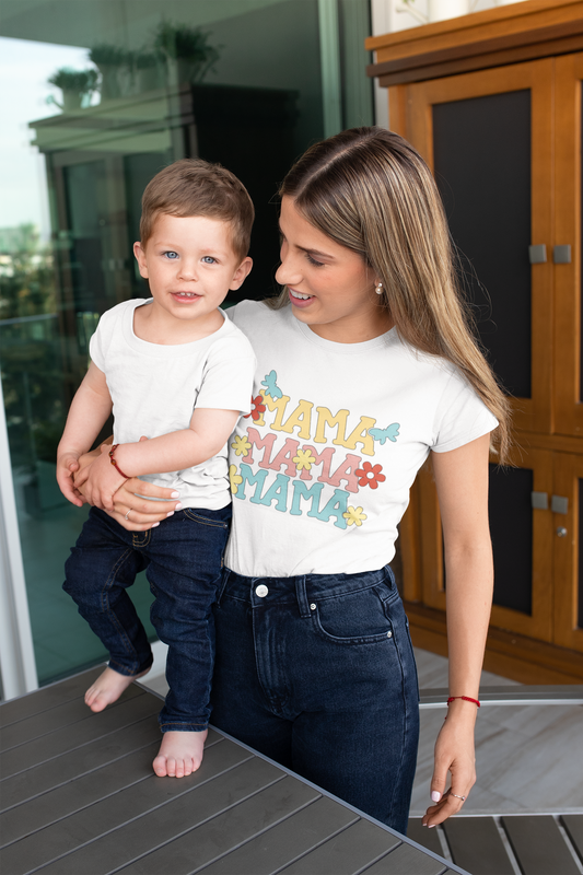 Short Sleeve "Mama" with butterflies