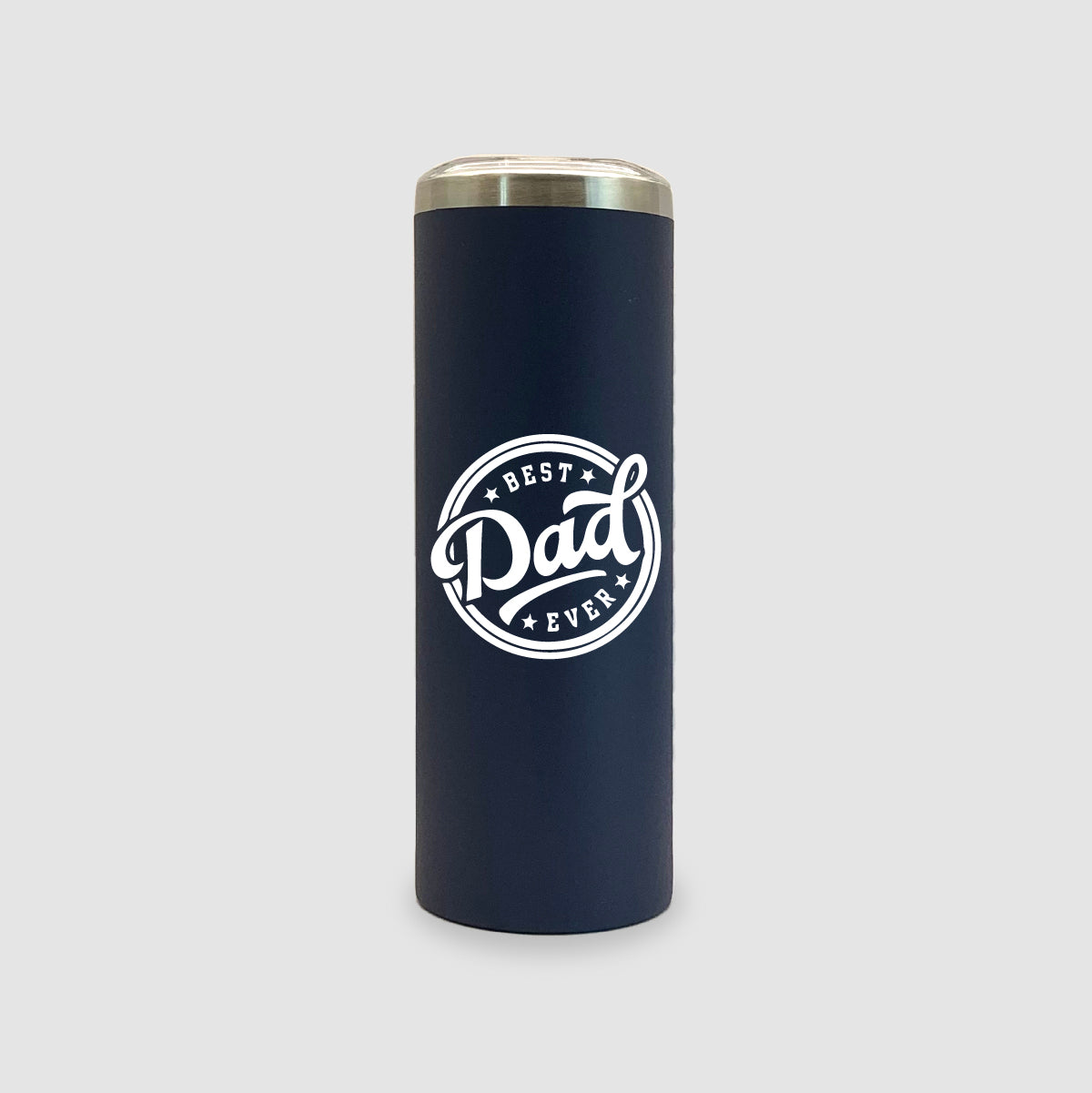 20oz Navy Blue Stainless Steel Skinny Best Dad Ever Tumbler