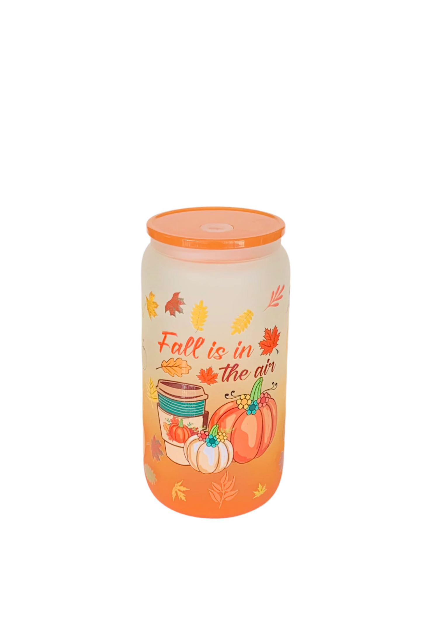 Orange Cup - Fall is in the Air - 16 Oz