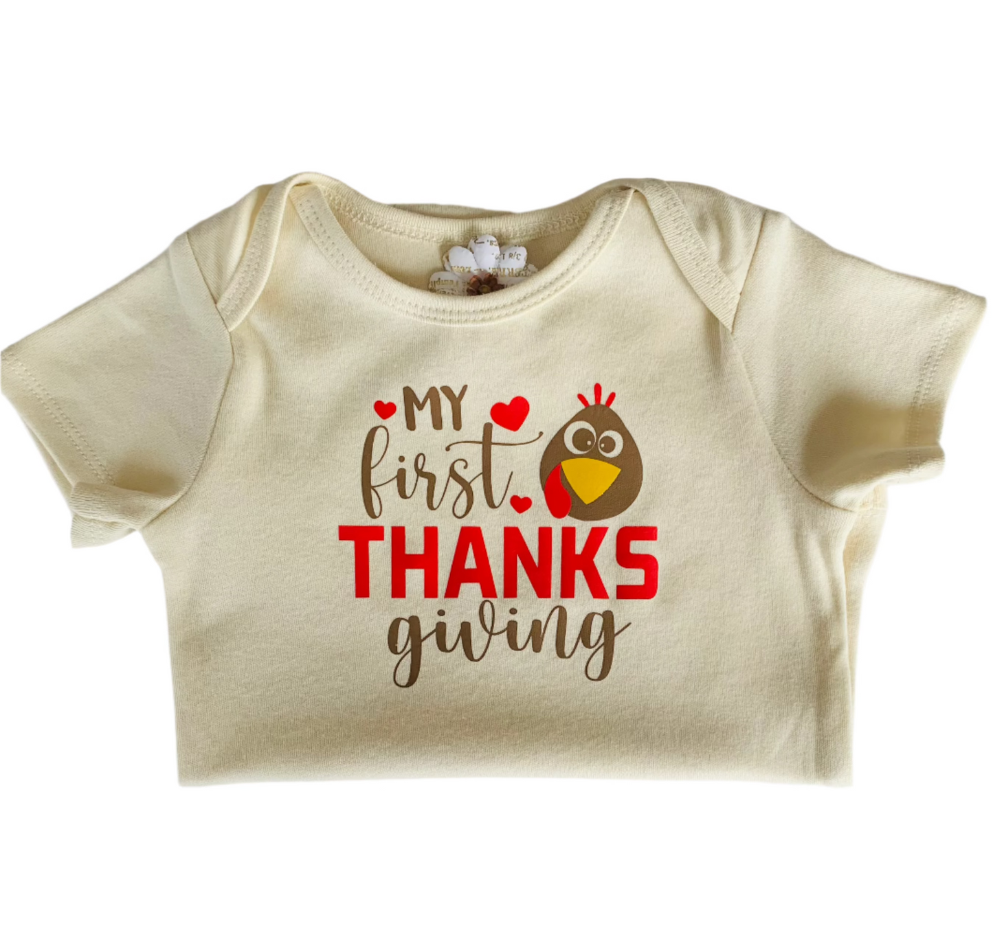 Short sleeve bodysuit - My First Thanksgiving