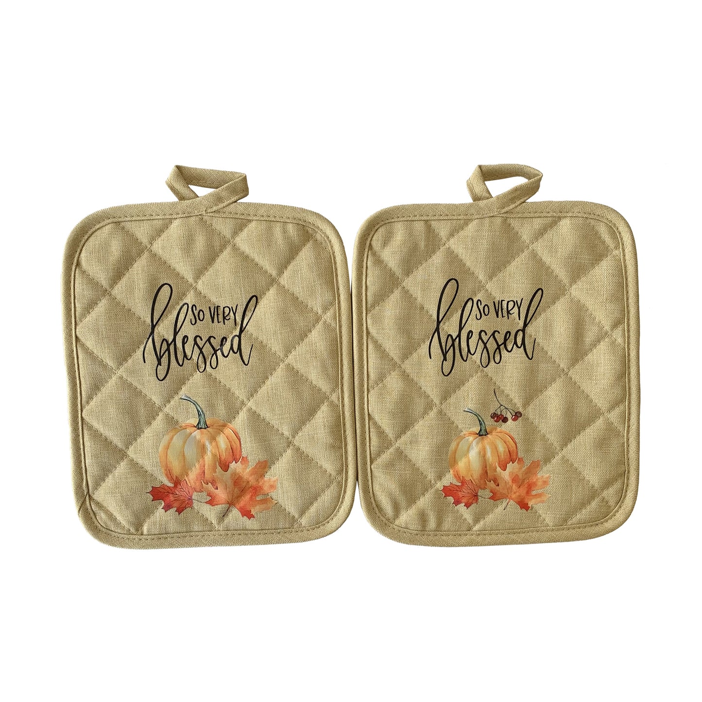 Pot Holders - So Very Blessed (Sand)