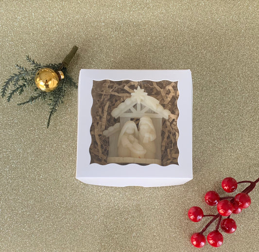 Baby Jesus in a Manger Candle - Christmas Edition
