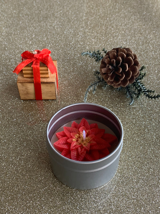 Poinsettia Candle - Christmas Edition