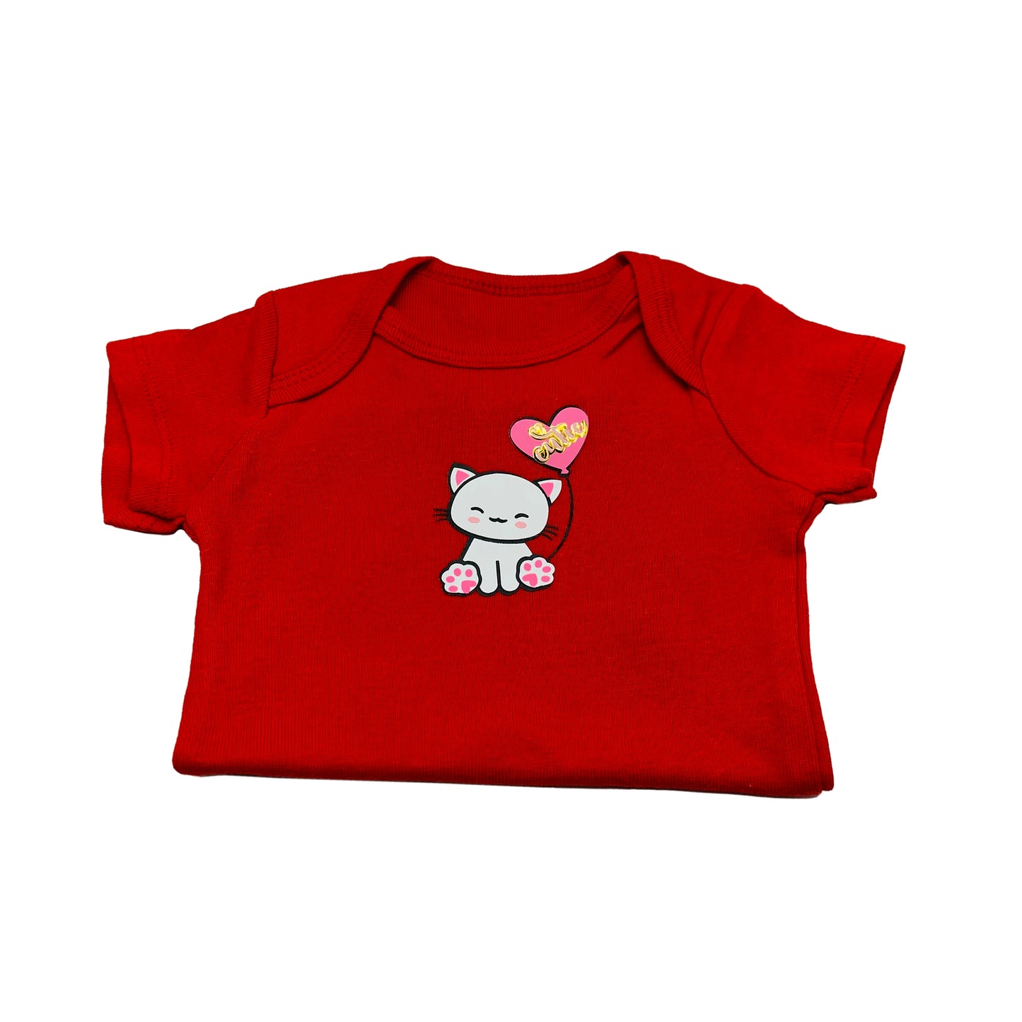 Short sleeve baby bodysuit (Red) - Cutie
