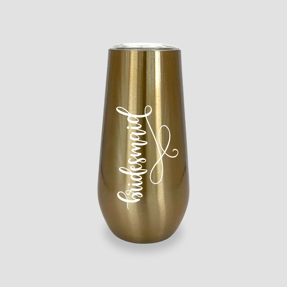 Gold Champagne Tumbler 6oz. "Bridesmaid"