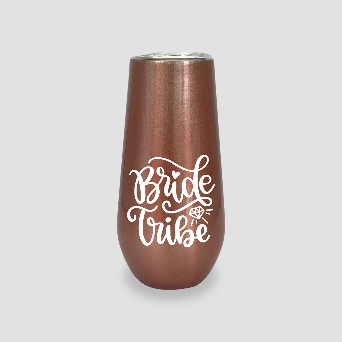 Golden Rose Champagne Tumbler 6oz. "Bride Tribe"