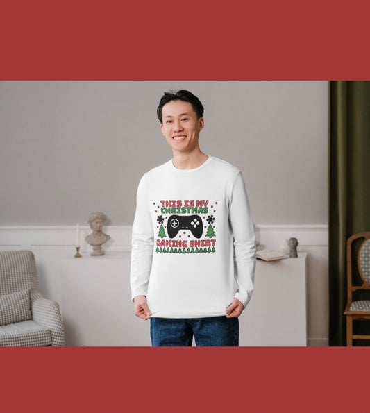 Long Sleeve T-shirt Christmas Gaming Shirt