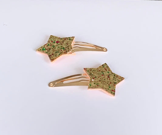 Star Sparkly Hair Clips